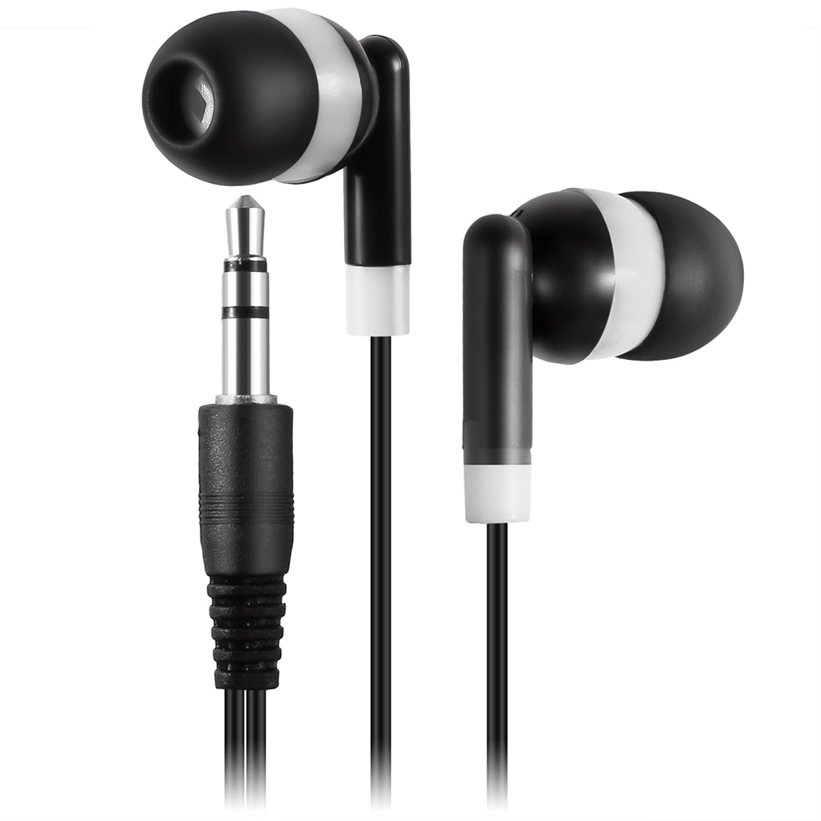 Bulk Earbuds 100 Pack Wholesale Headphones Individually Wrapped - KEEWONDA