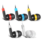 Bulk Earbuds 100 Pack Headphones Ear Buds Multi Colored for School - KEEWONDA