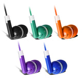 Bulk Earbuds 100 Pack Headphones Mixed 5 Colors for Classroom Kids - KEEWONDA