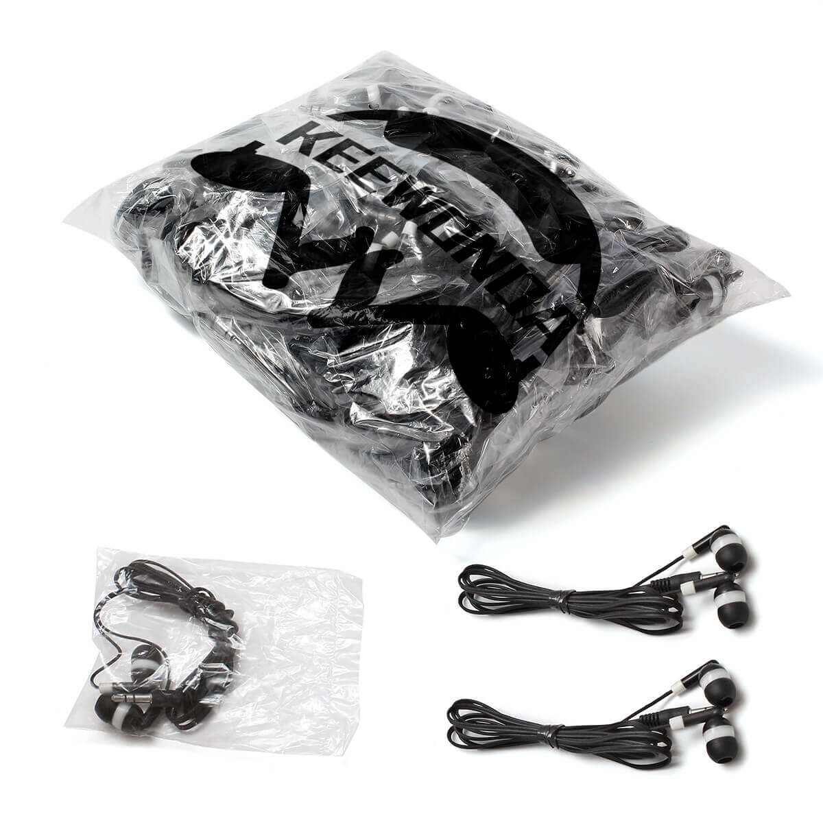 Bulk Earbuds 30 Pack , Keewonda Wholesale In-Ear Headphones for Kids Classroom - KEEWONDA