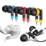 Bulk Earbuds 100 Pack Headphones Ear Buds Multi Colored for School - KEEWONDA
