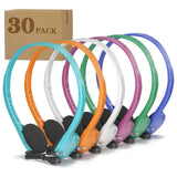 Keewonda Classroom Headphones Bulk 30 Pack for School